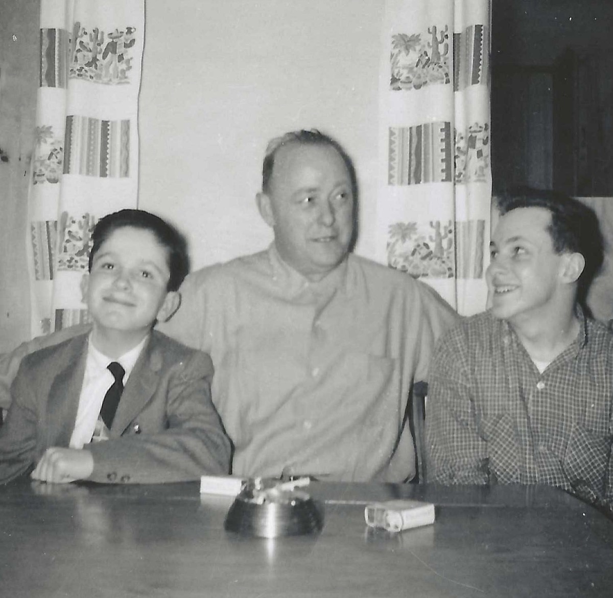 Young Bill with Uncle Charlie Tyacke and brother Ed