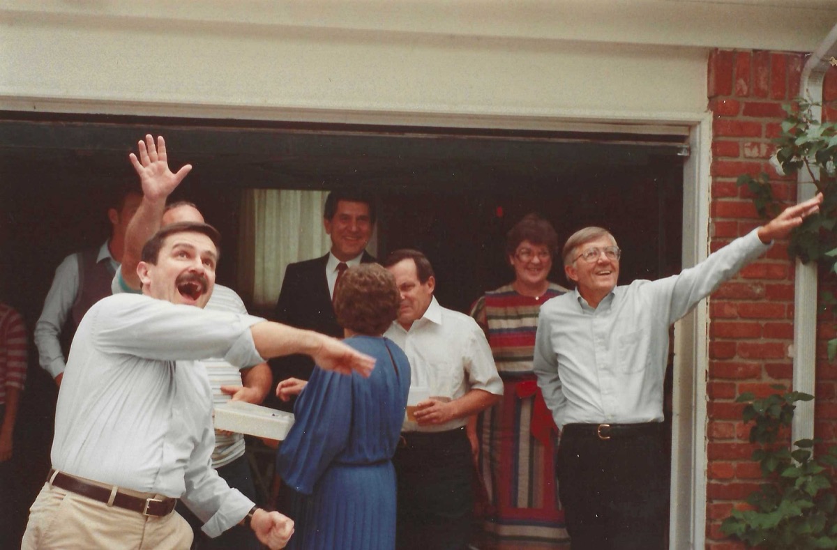 Bill at our wedding send off