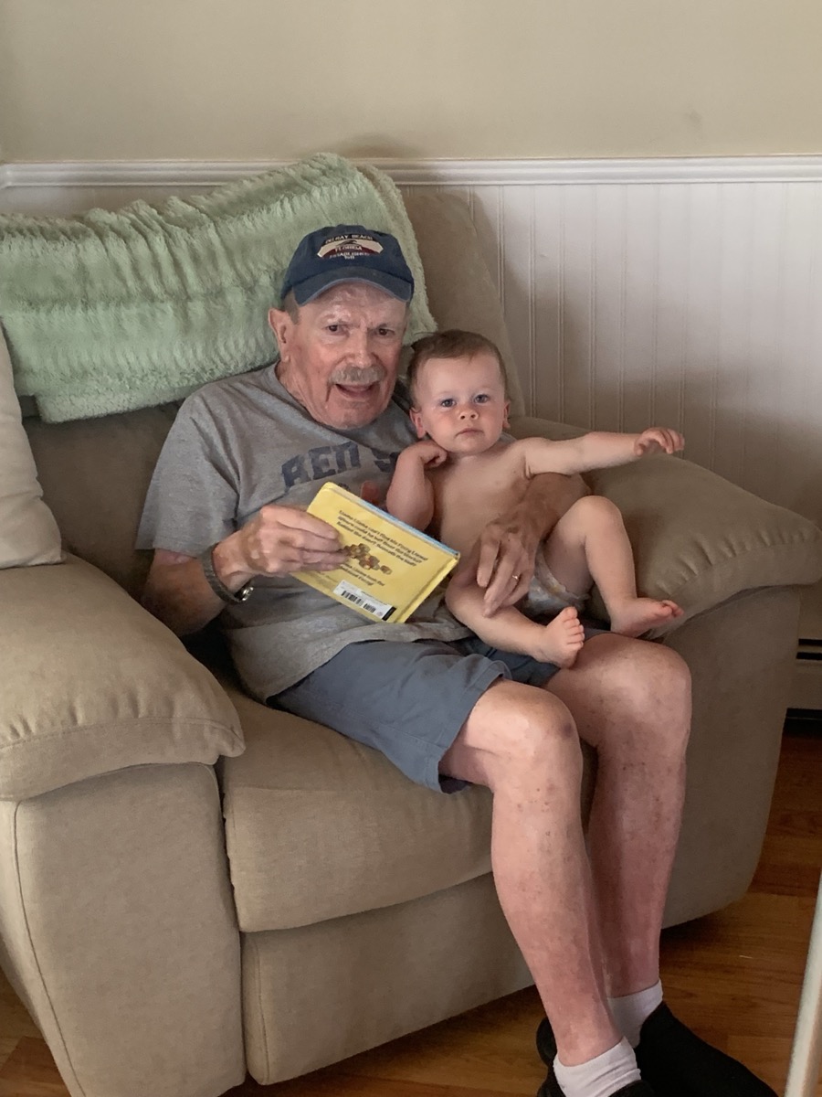 Dad and Jack — reading together